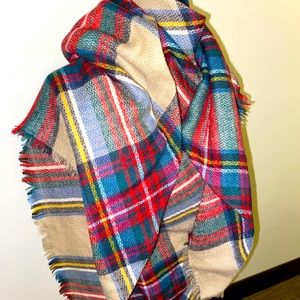 Oversized blanket scarf